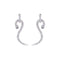 Silver Snake Earrings (Diamond) Silver Fits for all Alloy Snakes Store™