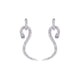 Silver Snake Earrings (Diamond) Silver Fits for all Alloy Snakes Store™