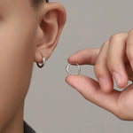 Silver Snake Hoop Earrings - Vignette | Snakes Store