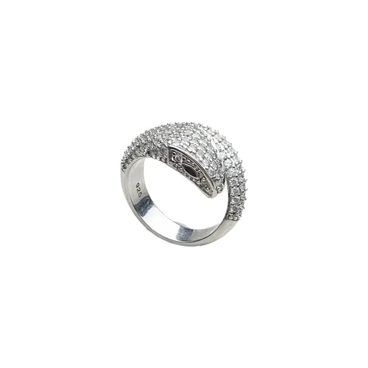 Simple Snake Ring Silver