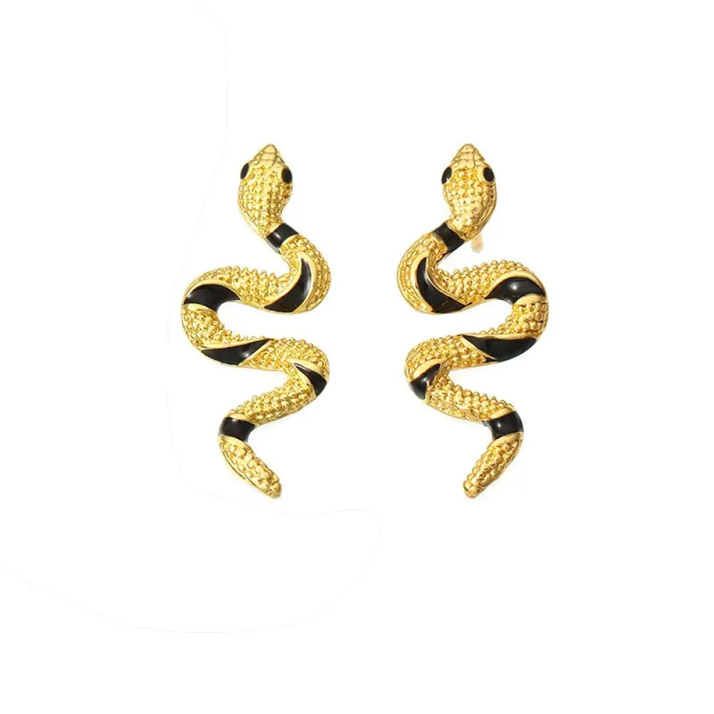Snake Bite Earrings Gold Snakes Store™