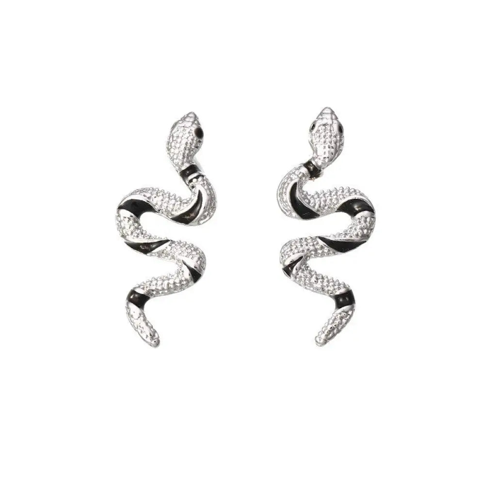 Snake Bite Earrings Silver Snakes Store™