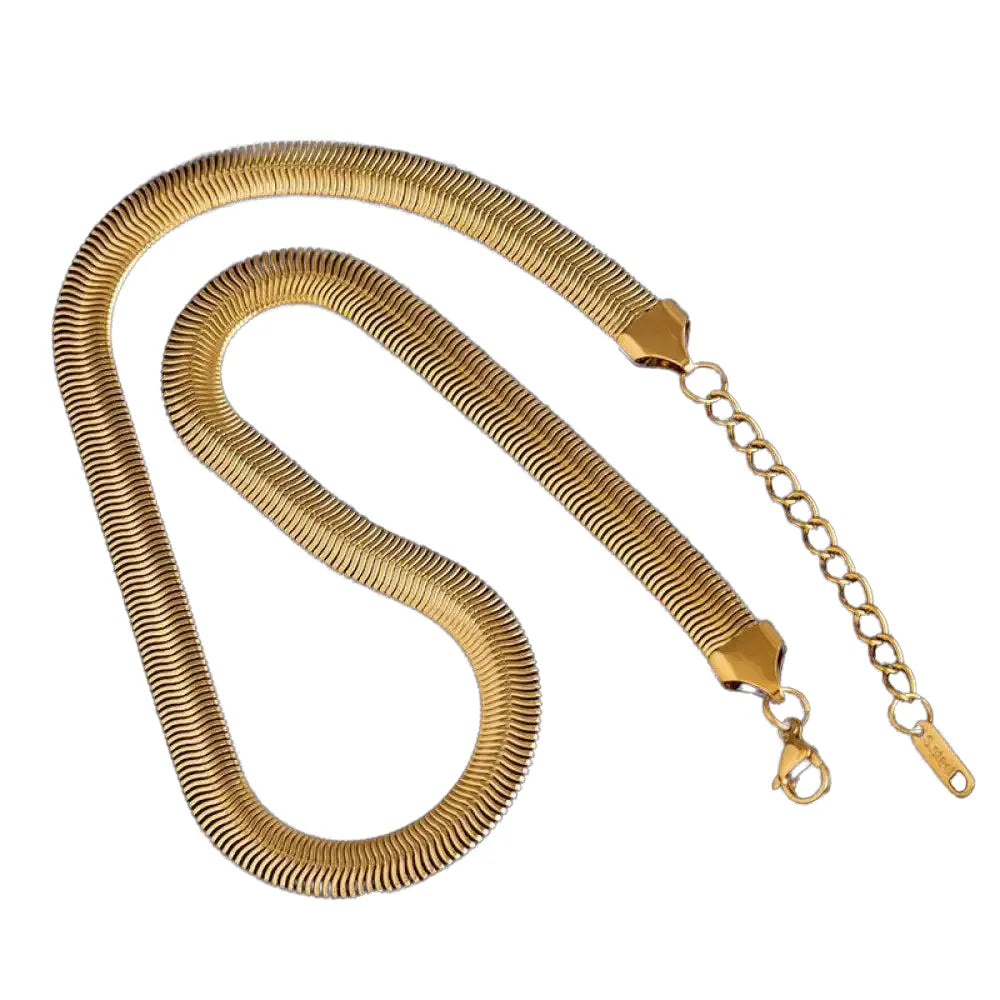 Snake Bone Necklace Gold Snakes Store™