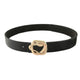 Snake Buckle Belt Black 41" | 105cm Leather Snakes Store™