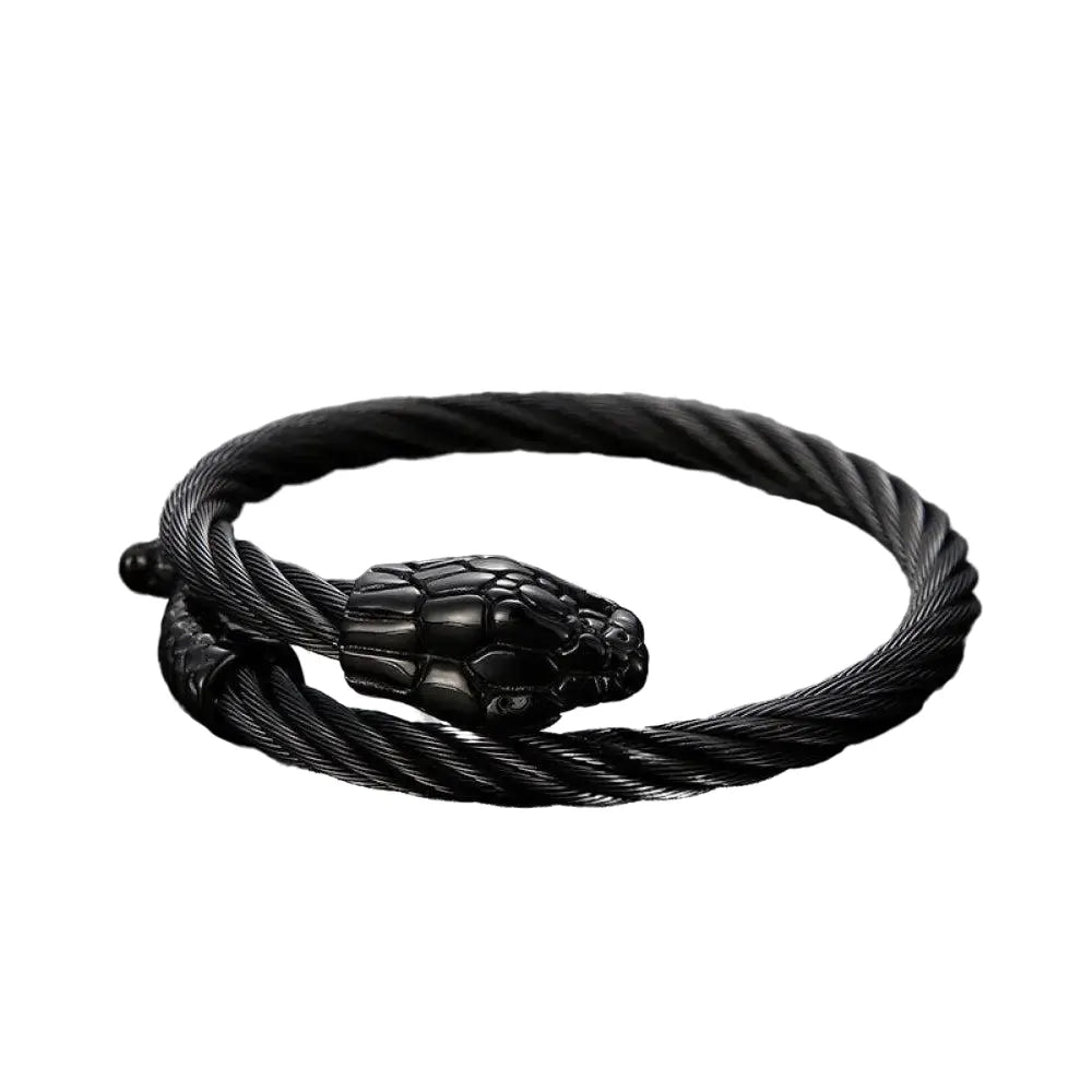 Snake Chain Bracelet - Black