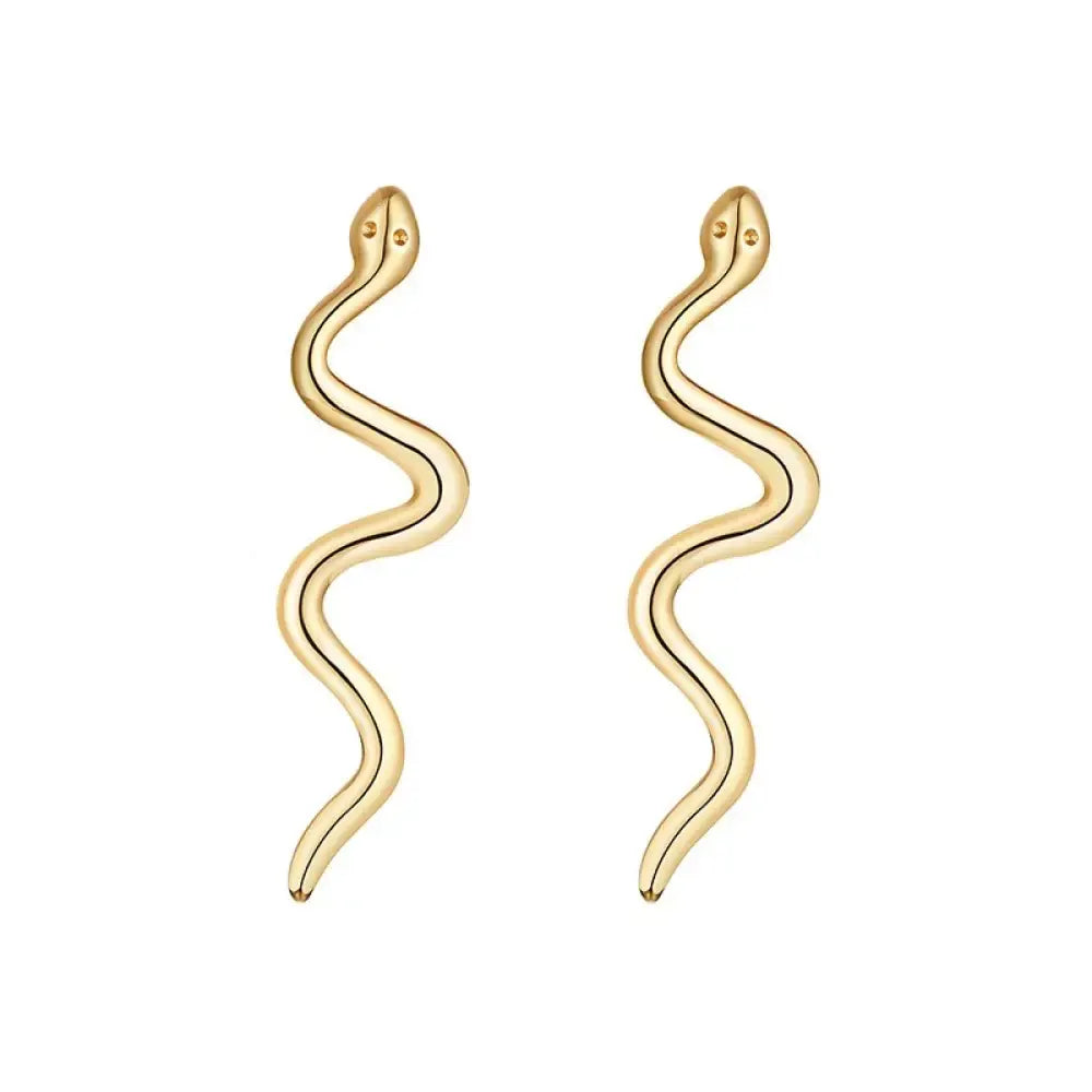 Snake Dangle Earrings Gold Snakes Store™