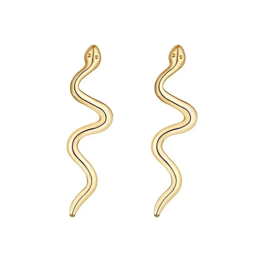 Snake Dangle Earrings Gold Snakes Store™