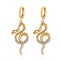 Snake Drop Earrings Gold Snakes Store™