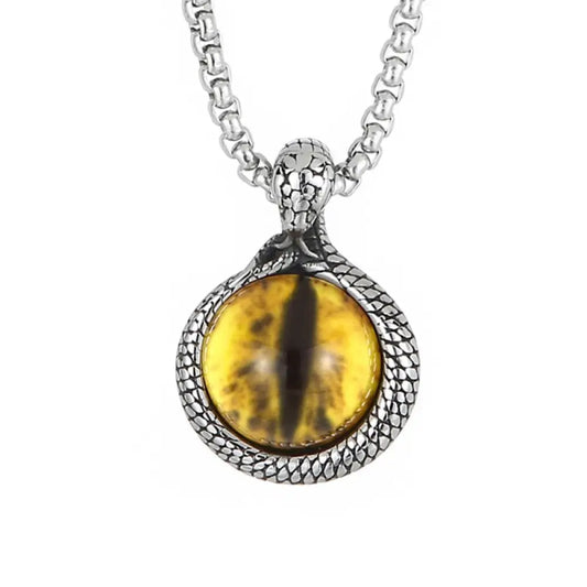 Snake Eye Necklace Yellow Snakes Store™