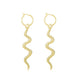 Snake Hoop Earrings Gold Fits for all Alloy Snakes Store™