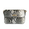 Snake Leather Bag Grey 25x14x8cm Snakes Store™