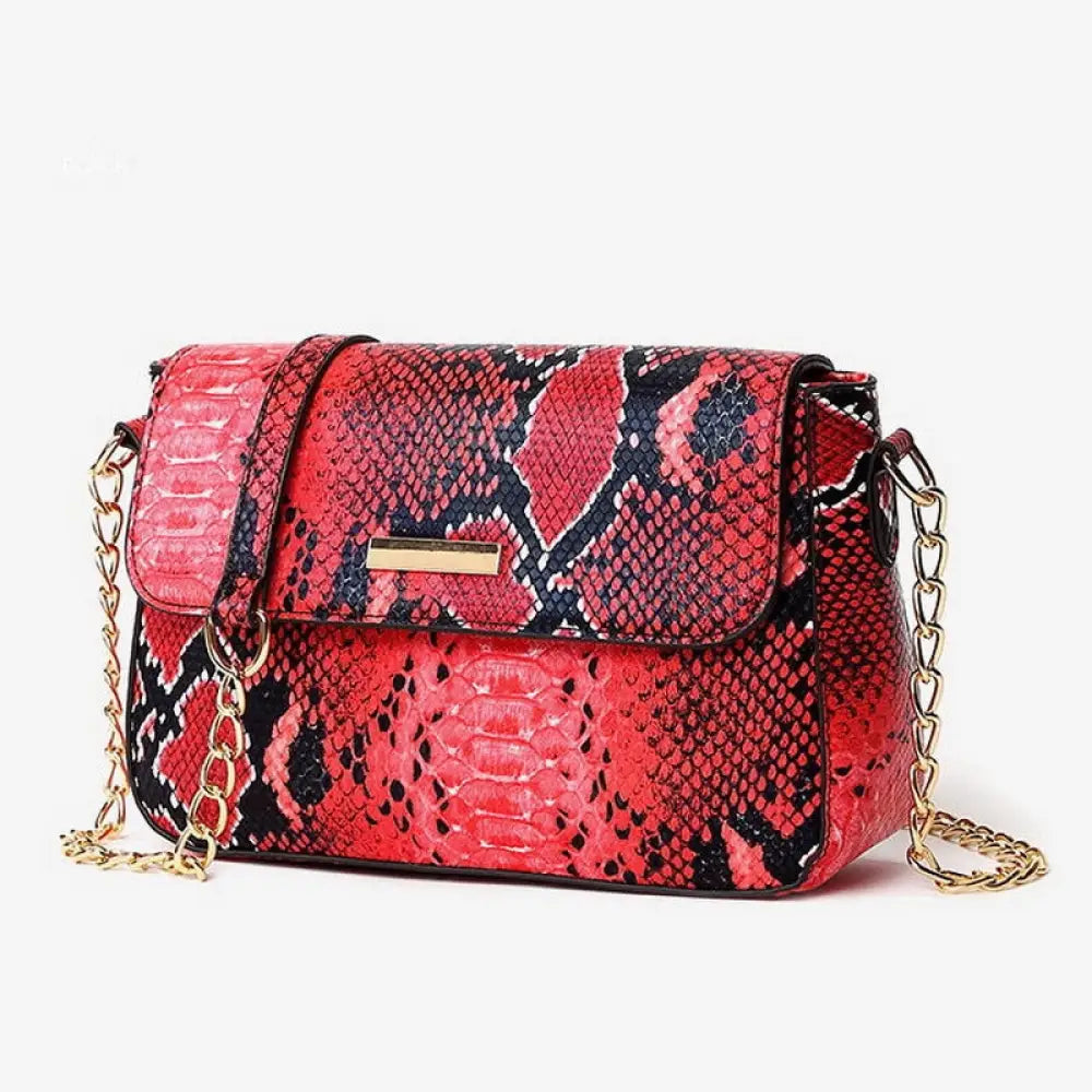 Snake leather bag with real snake head - LaFactory