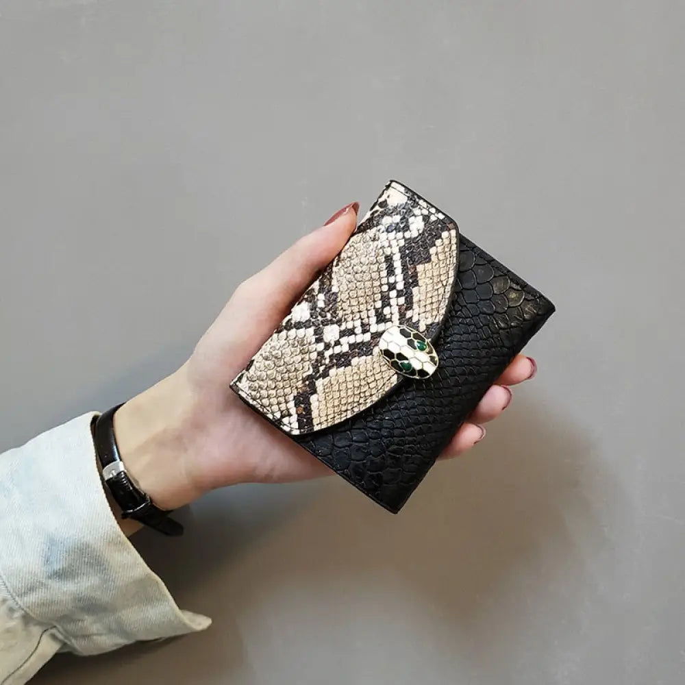 Snake Leather Wallet Beige Snakes Store™