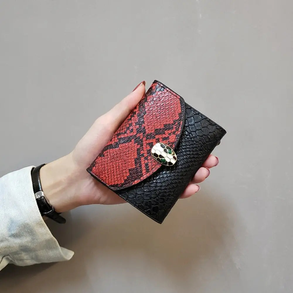 Snake Leather Wallet Red Snakes Store™