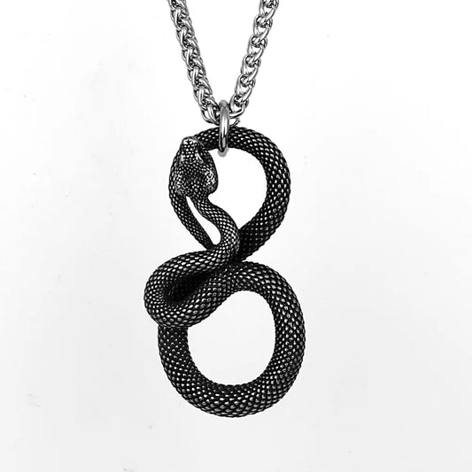 Snake Necklace Pendant - Black / 24 | 60cm