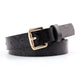 Snake Print Belt Black 41" | 105cm Leather Snakes Store™