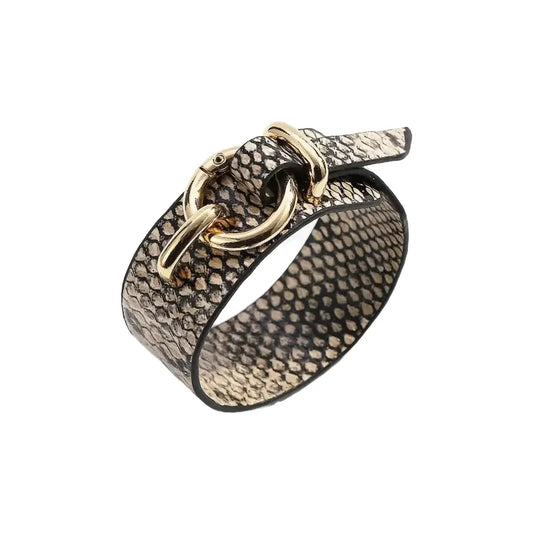 Snake Print Bracelet Beige Snakes Store™
