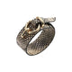 Snake Print Bracelet Beige Adjustable Leather Snakes Store™