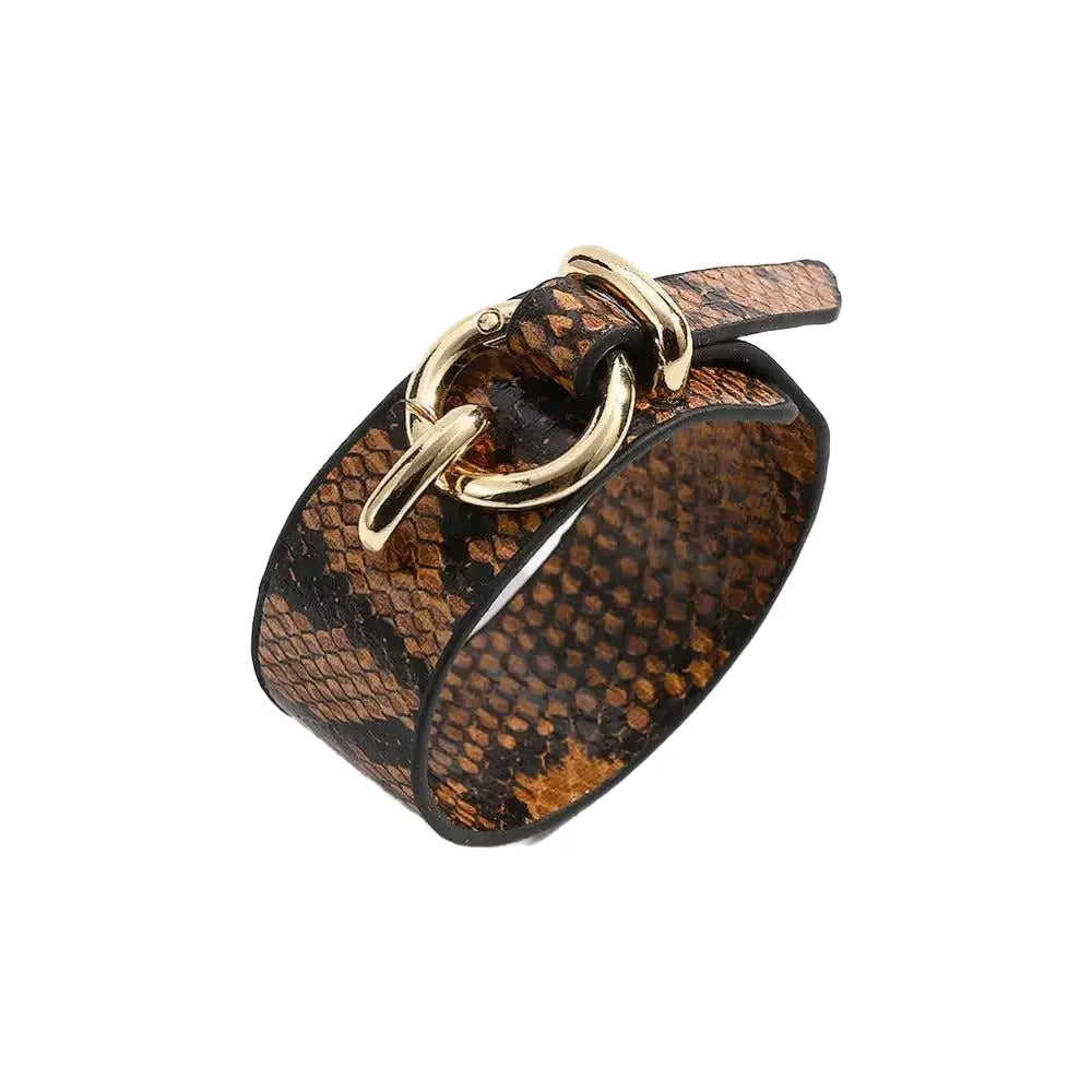 Snake Print Bracelet Brown Snakes Store™