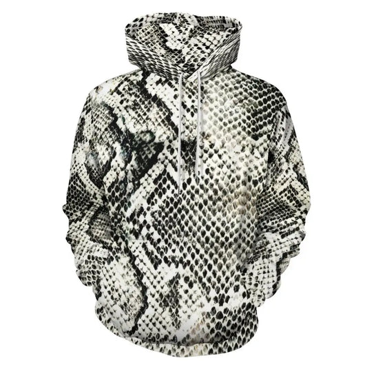 Snake top print hoodie