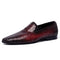 Snake Print Leather Shoes Red Split Leather Snakes Store™