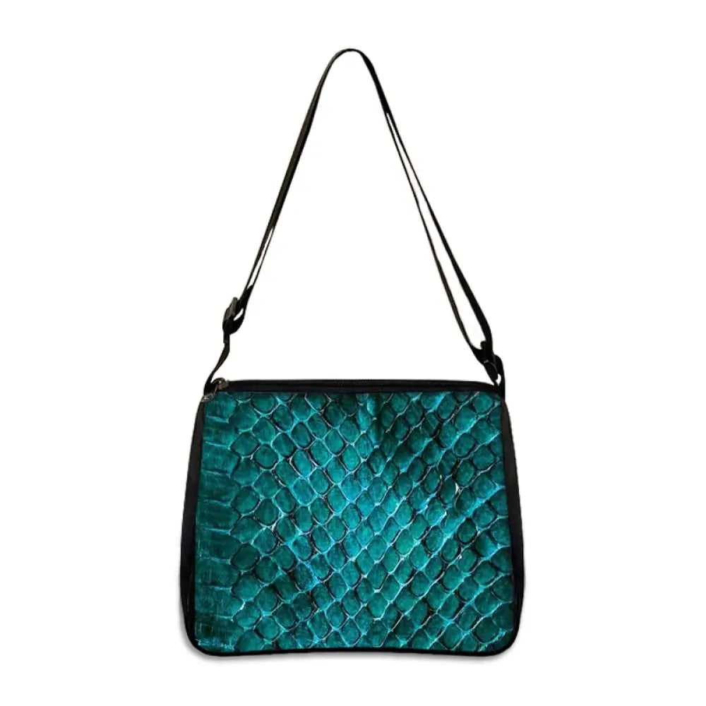 Snake Print Tote Bag Blue 20X24cm Snakes Store™