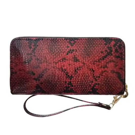 Snake Print Wallet Red Snakes Store™
