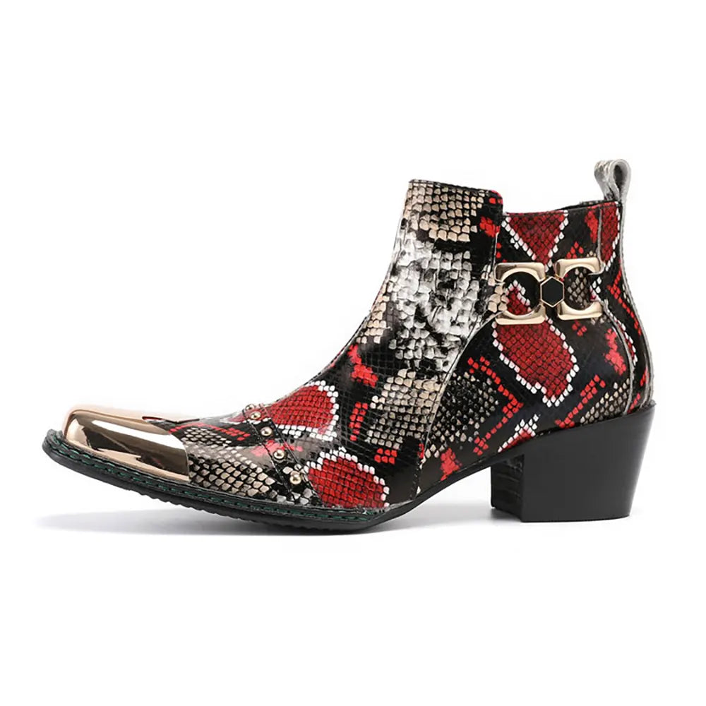 Fake snakeskin boots clearance