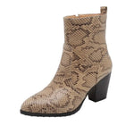 Snake Skin Ankle Boots - Vignette | Snakes Store