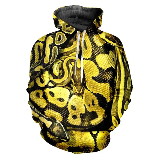 Snake shop print hoodie