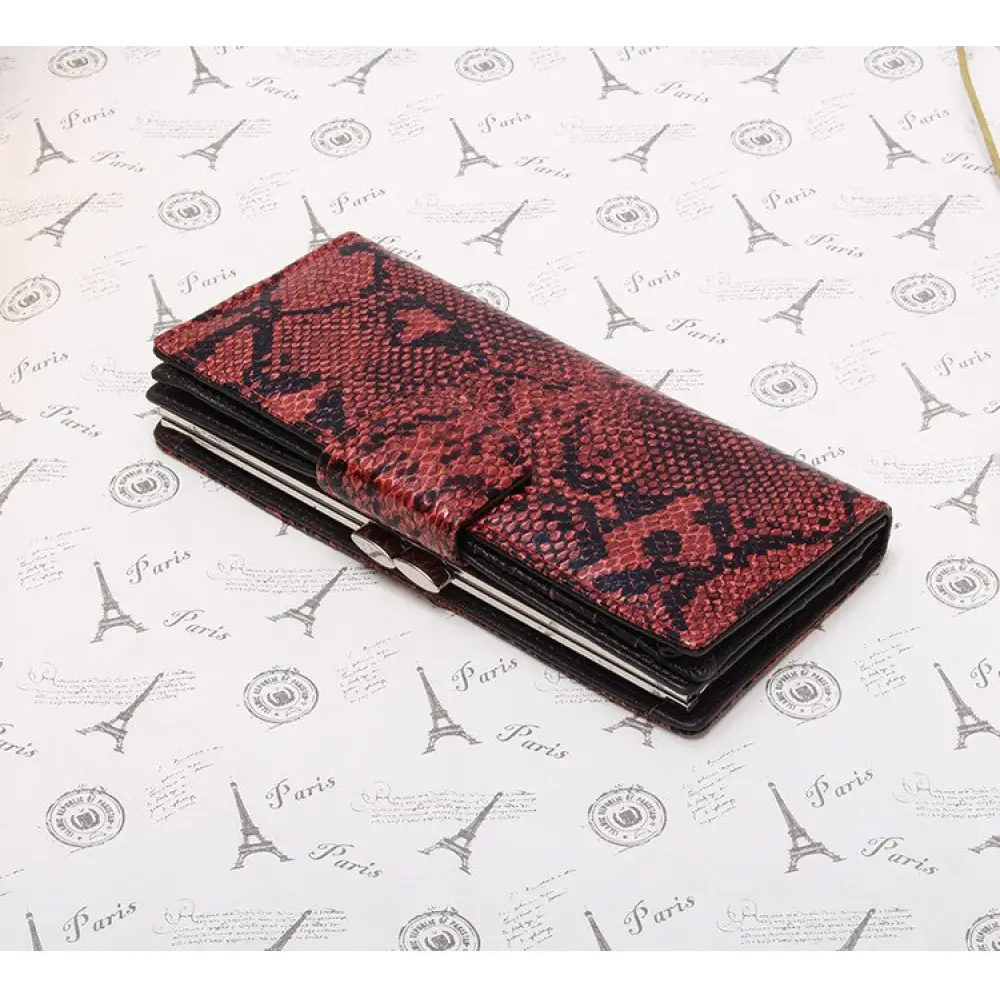 Snake Skin Wallet Red Snakes Store™