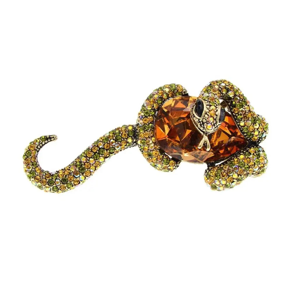 Snake Stone Brooch Gold Fits for all Alloy Snakes Store™