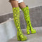 Snakeskin Thigh High Boots Wide Calf Yellow Genuine Leather Snakes Store™