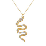 Solid Gold Snake Pendant - Vignette | Snakes Store