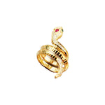 Solid Gold Snake Ring - Vignette | Snakes Store