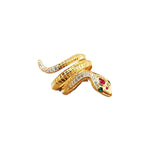 Solid Gold Snake Ring - Vignette | Snakes Store