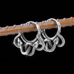 Sterling Silver Snake Earrings - Vignette | Snakes Store