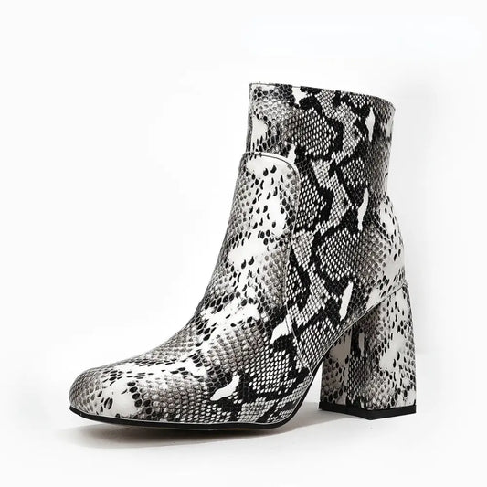 White Snake Ankle Boots White Snakes Store™