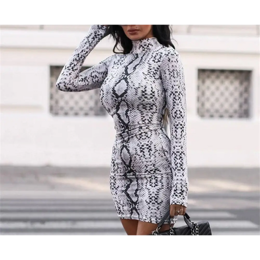 White Snake Print Dress White Snakes Store™