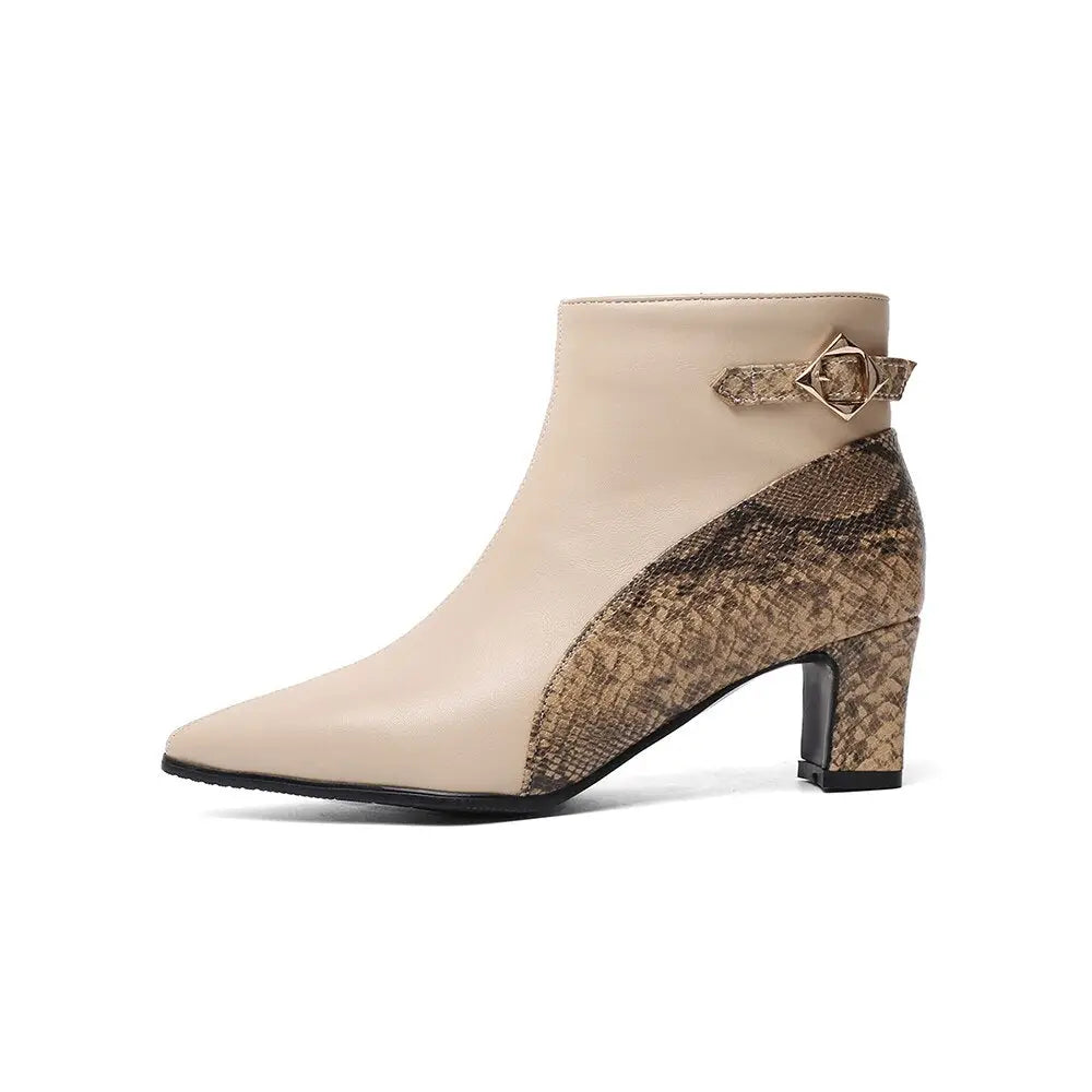 Womens Snake Print Booties Snakes Store™